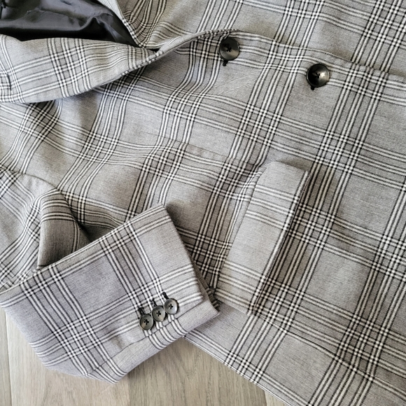 Zara Oversized Check Blazer - Picture 6 of 16